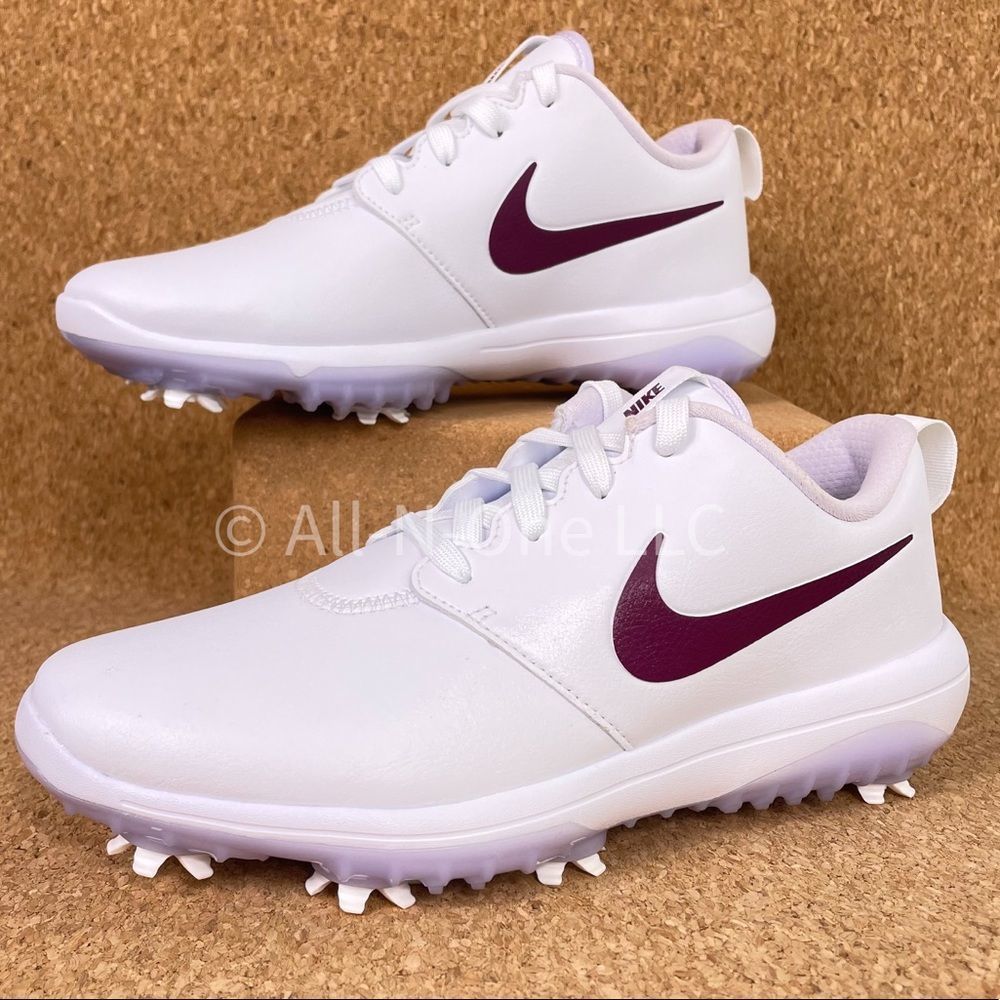 Nike Roshe G Tour Golf Cleats White Purple Women’s